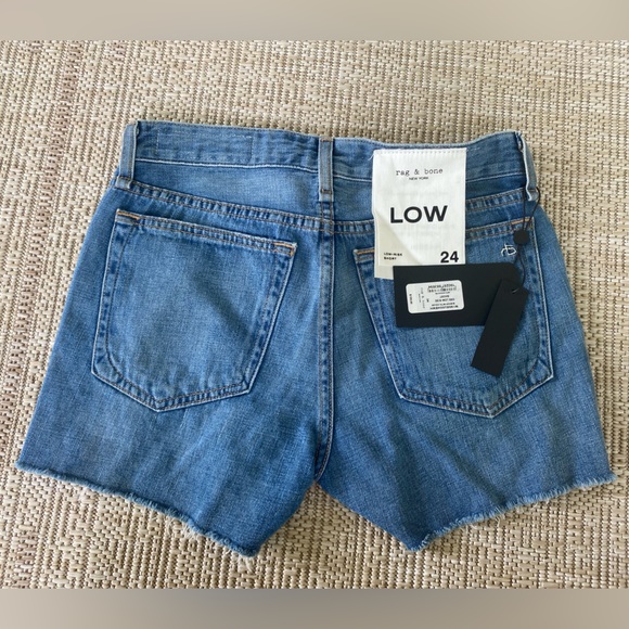 NWT Rag & Bone Dre Low-Rise denim shorts in size 24 - Picture 7 of 10